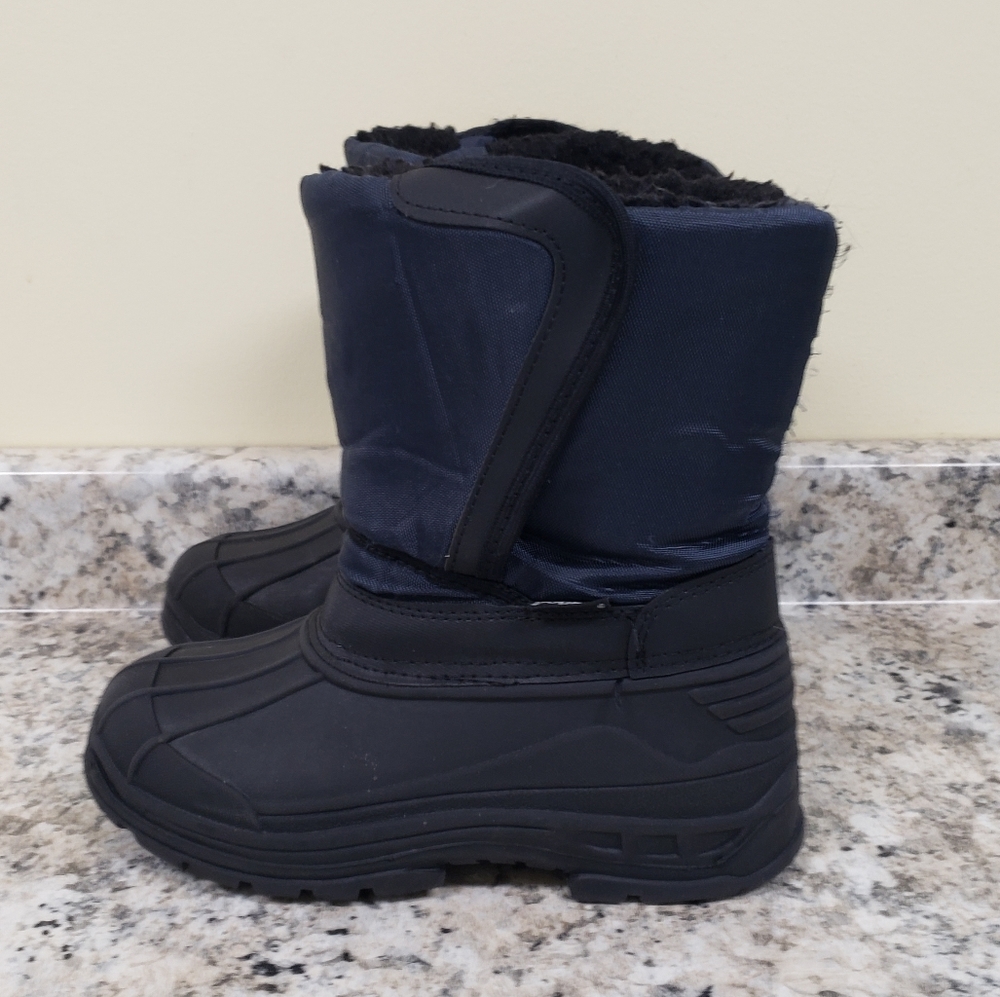 Skadoo Kids Rain Snow Duck Boots Blue Black Size 3